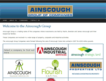 Tablet Screenshot of ainscoughgroup.com